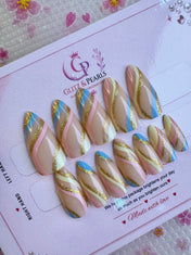 Golden Pastel Ribbons