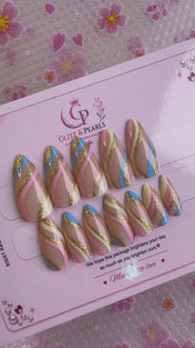 Golden Pastel Ribbons